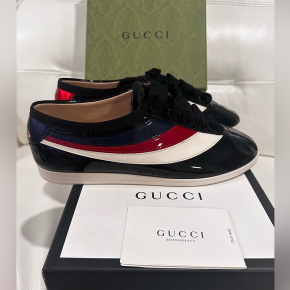 Gucci Patent Leather Sneakers
Gucci size 6.5 fit like a real USA size 9.5 women - Picture 1 of 13